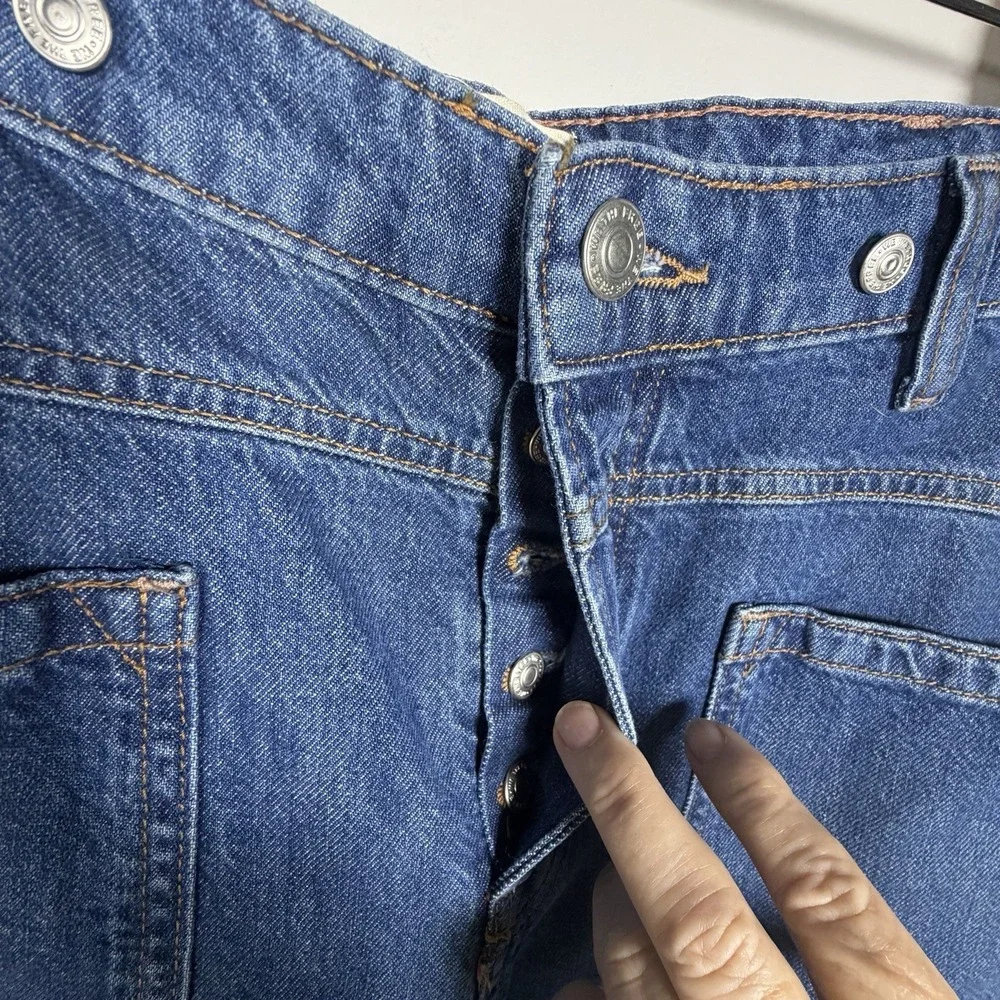 Free People X We The Free Palmer Cuffed Jeans Size 29 In Tunnel Vision NWOT